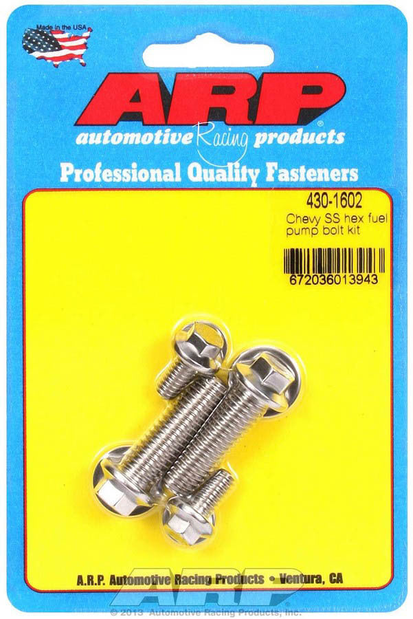 S/S Chevy Fuel Pump Bolt Kit 6pt. - 4301602