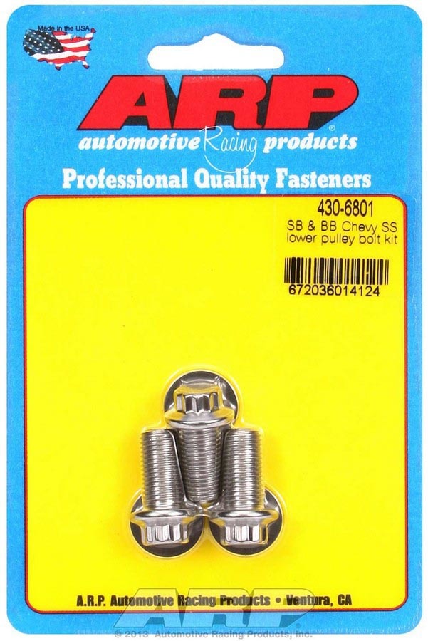 Chevy S/S Lower Pulley Bolt Kit - 4306801