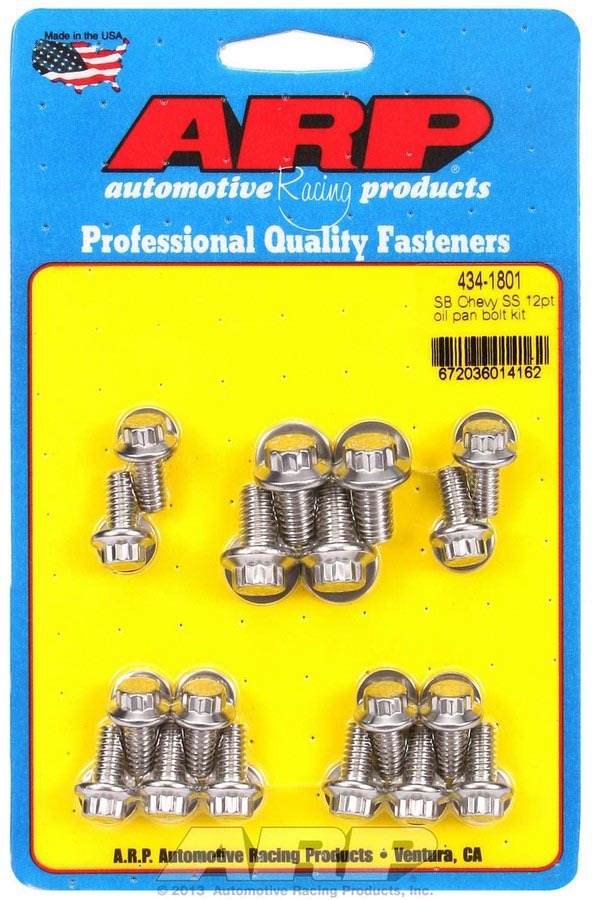 SBC S/S Oil Pan Bolt Kit 12pt. - 4341801