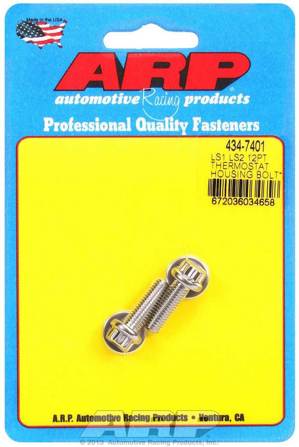S/S Thermostat Hsg. Bolt Kit - 12pt. LS1/LS2 - 4347401