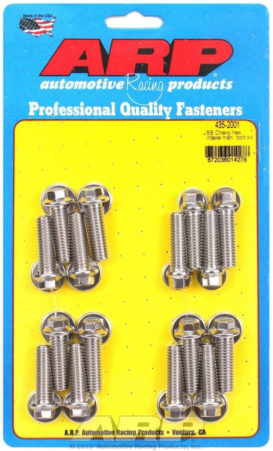 BBC S/S Intake Bolt Kit 6pt. - 4352001