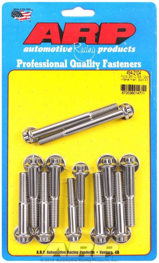 Ford S/S Intake Bolt Kit 12pt. - 4542104