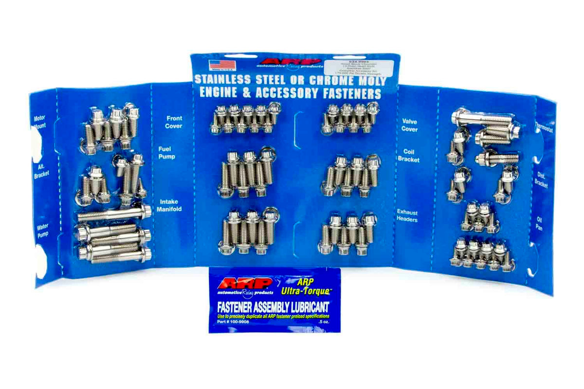 Engine Blt Kit SBC 12-Point Stainless - 5349501