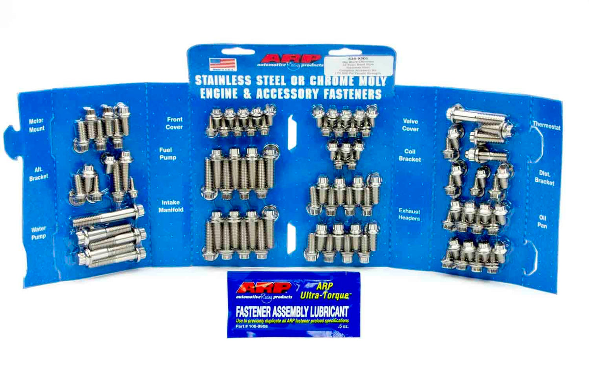 Engine Blt Kit BBC 12-Point Stainless - 5359501