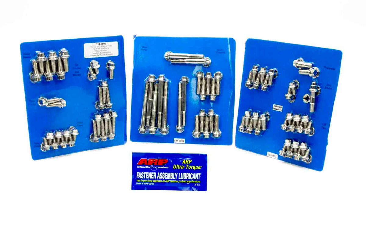 Engine Blt Kit Pontiac 12-Point Stainless - 5949501