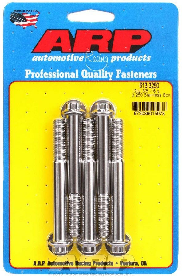 S/S Bolt Kit - 12pt. (5) 3/8-16 x 3.250 - 6133250