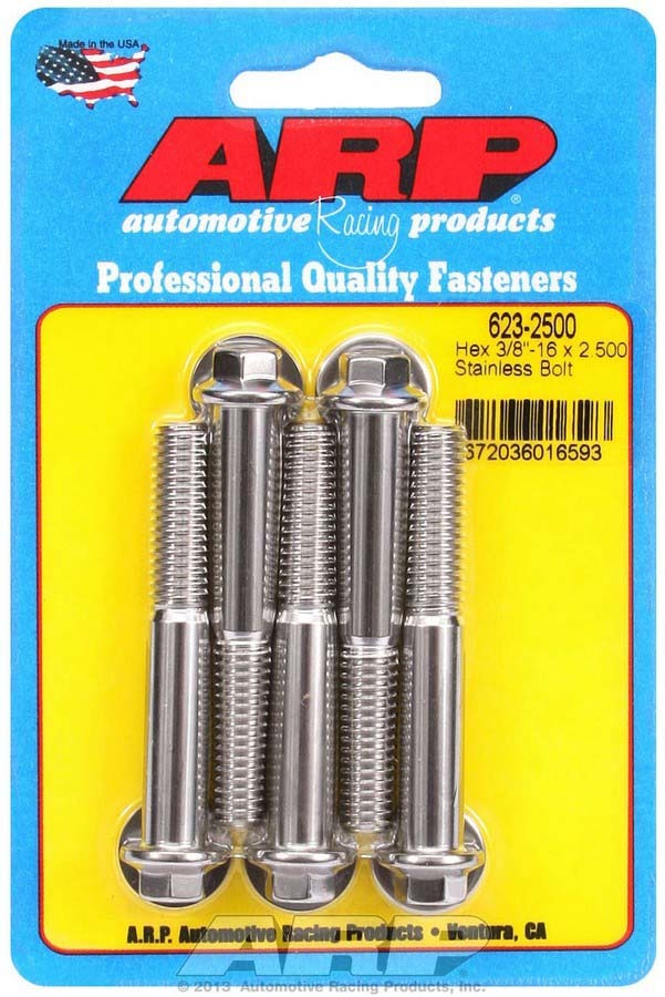 S/S Bolt Kit - 6pt. (5) 3/8-16 x 2.500 - 6232500