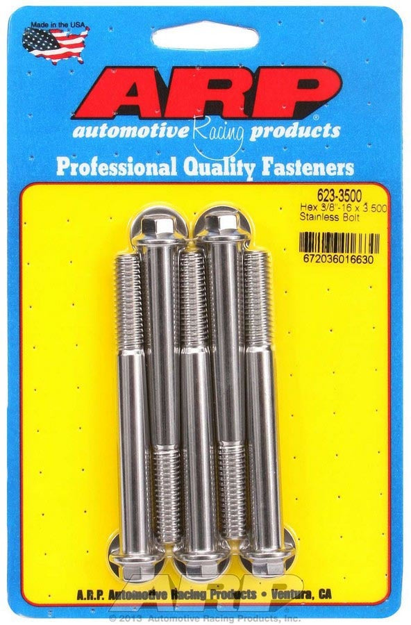 S/S Bolt Kit - 6pt. (5) 3/8-16 x 3.500 - 6233500