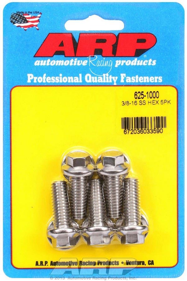 S/S Bolt Kit - 6pt. (5) 3/8-16 x 1.000 - 6251000