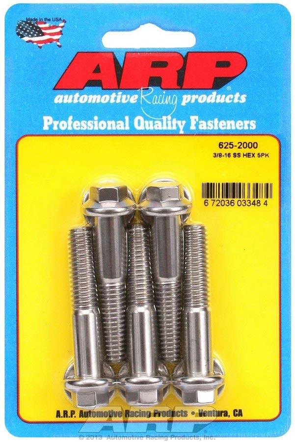 S/S Bolt Kit - 6pt. (5) 3/8-16 x 2.000 - 6252000