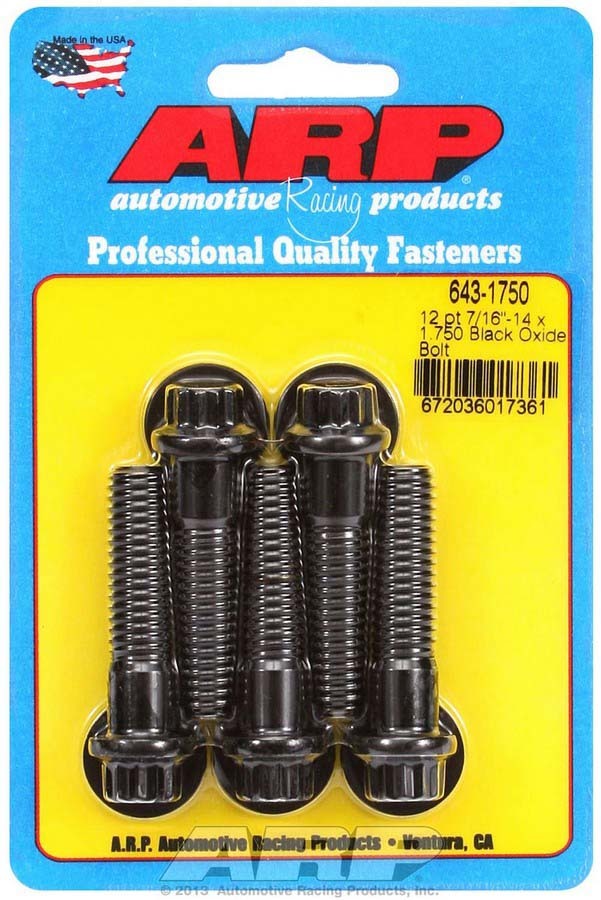 Bolt Kit - 12pt. (5) 7/16-14 x 1.750 - 6431750