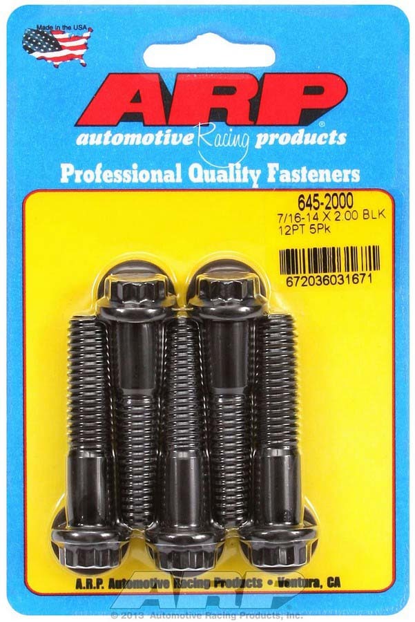 7/16-14 x 2.000 12pt Bolt Kit 5pk - 6452000