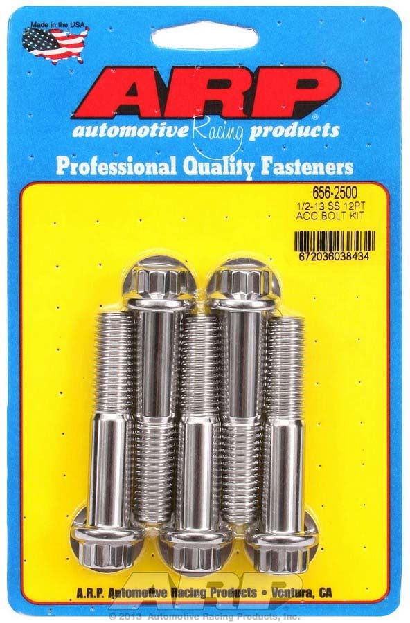 S/S Bolt Kit - 12pt. (5) 1/2-13 x 2.500 - 6562500