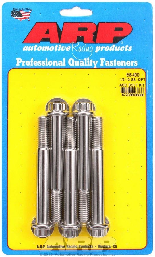 S/S Bolt Kit - 12pt. (5) 1/2-13 x 4.000 - 6564000