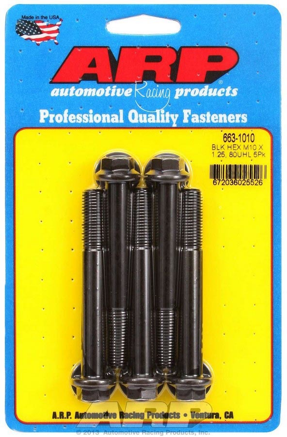 Bolt Kit - 6pt. (5) 10mm x 1.25 x 80mm - 6631010