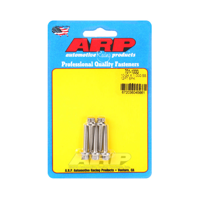 Bolt Kit - SS 12pt 5pk 10-24 x 1.000 - 7011000