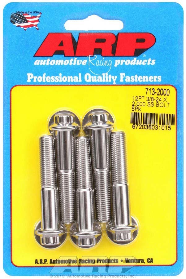 S/S Bolt Kit - 12pt. (5) 3/8-24 x 2.000 - 7132000