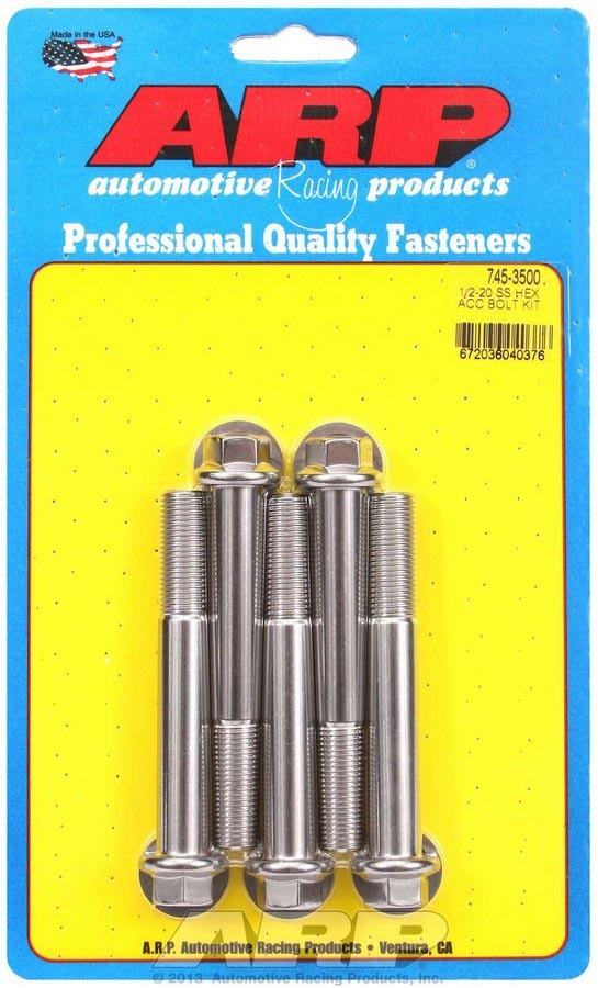 S/S Bolt Kit - 6pt. (5) 1/2-20 x 3.500 - 7453500