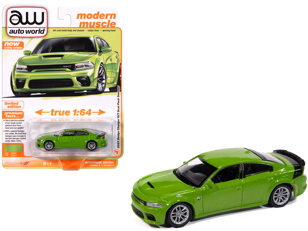 Rapid Vehicles 2023 Dodge Charger R/T Scat Pack Swinger Sublime Green Metallic "Modern Muscle"...