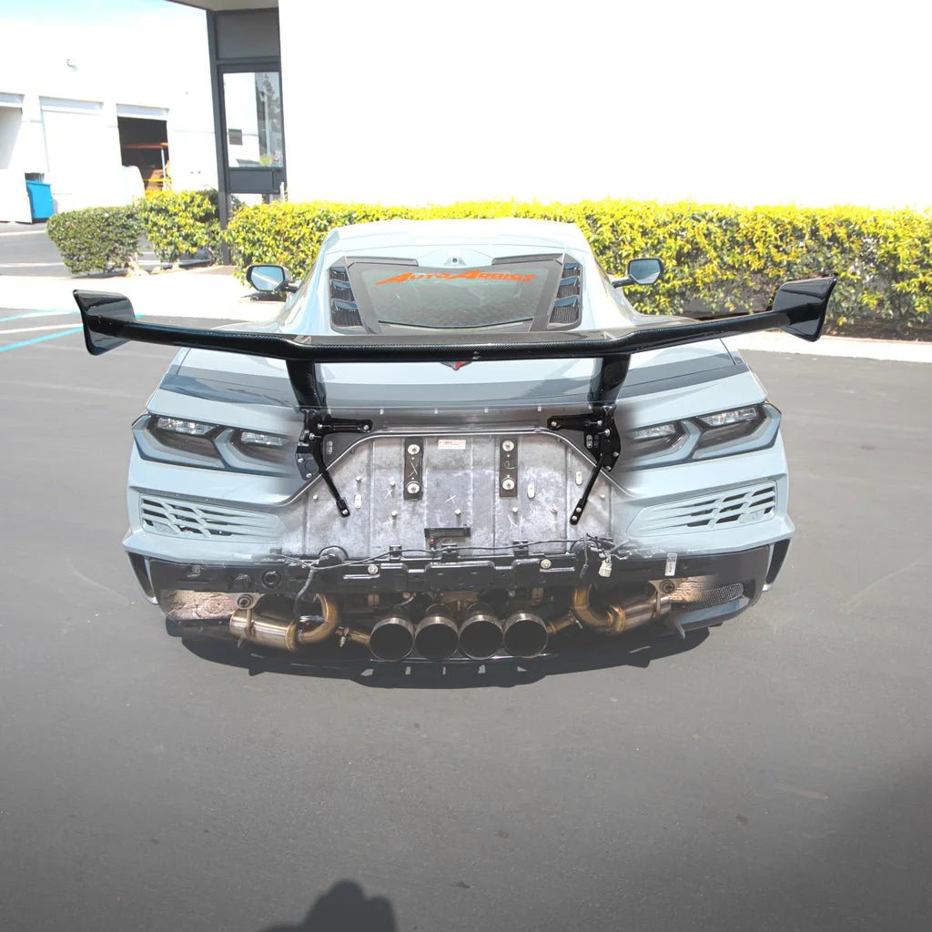 2023+ Corvette C8 Z06 / E-Ray / Grandsport ZR1 ZTK-style Carbon Fiber Rear Wing (1PC)
