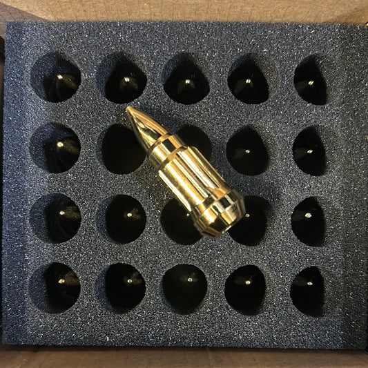 Speedzone Performance LLC NNR steel w/spikes lug nuts Gold 12x1.5       NNR-LN-SWS1215GD (bullet)