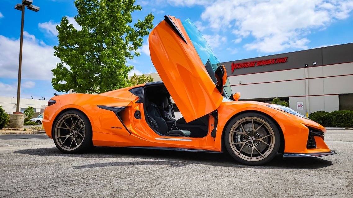 Jesse Iwuji Performance Vertical doors | Chevrolet Corvette C8 Z06 2023-2025  Lambo Door...