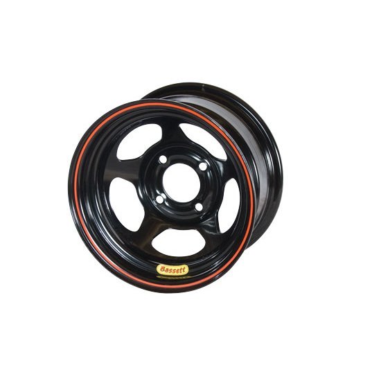 Wheel 13x8 4x4.25in 3in BS Black - 38SP3