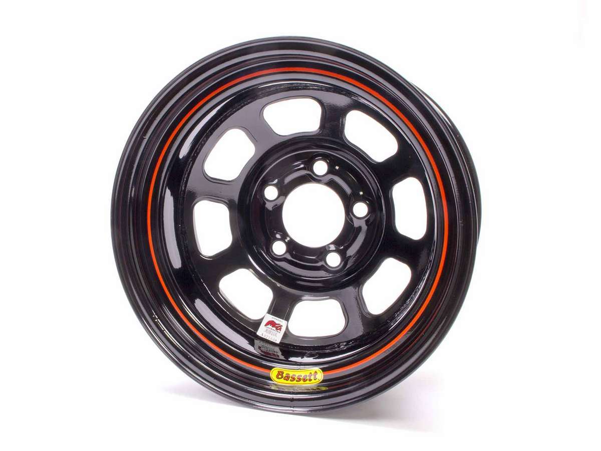 15x8 IMCA Wheel D-Hole Black 5x5 - 58D52I