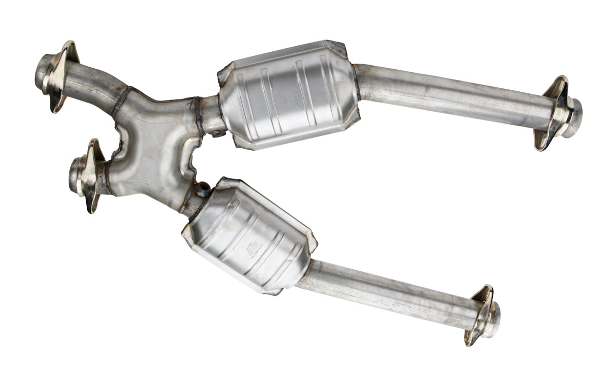 2-1/2 Off-Road Mid Pipe w/Converters - GT/Cobra - 1638