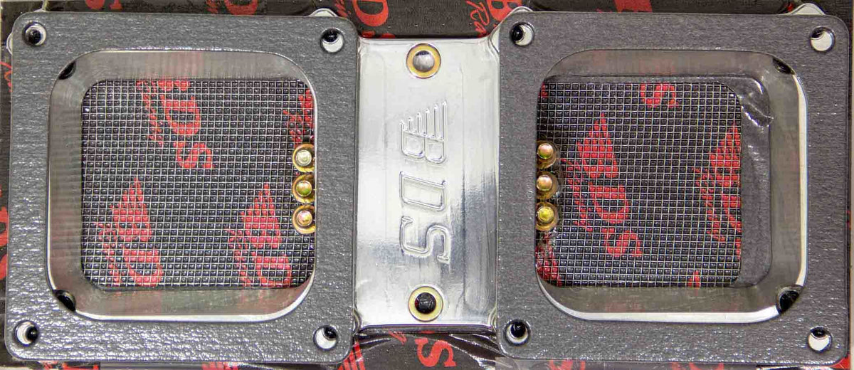 671-871 Dual 4500 Billet Carb. Adapter Kit - Pol. - CA9027