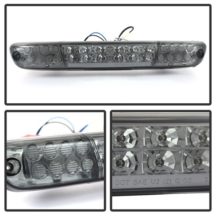 FR SPORT SPYDER Xtune Chevy Colorado 04-13 /GMC Canyon 04-12 LED 3rd Brake Light Smoke...
