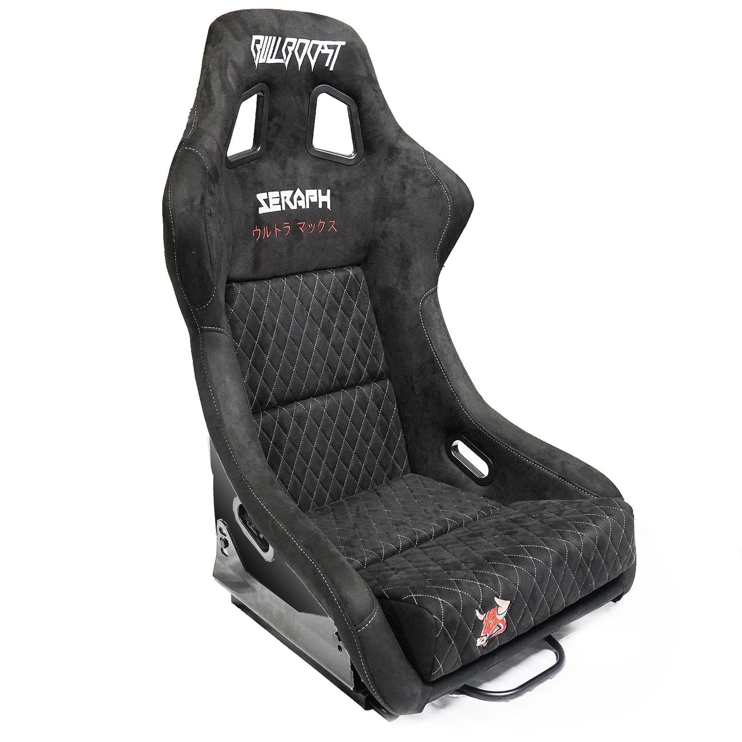 Bull Boost Adjustable Racing Lowered Ultra Max Bucket Seat with Slider Rails