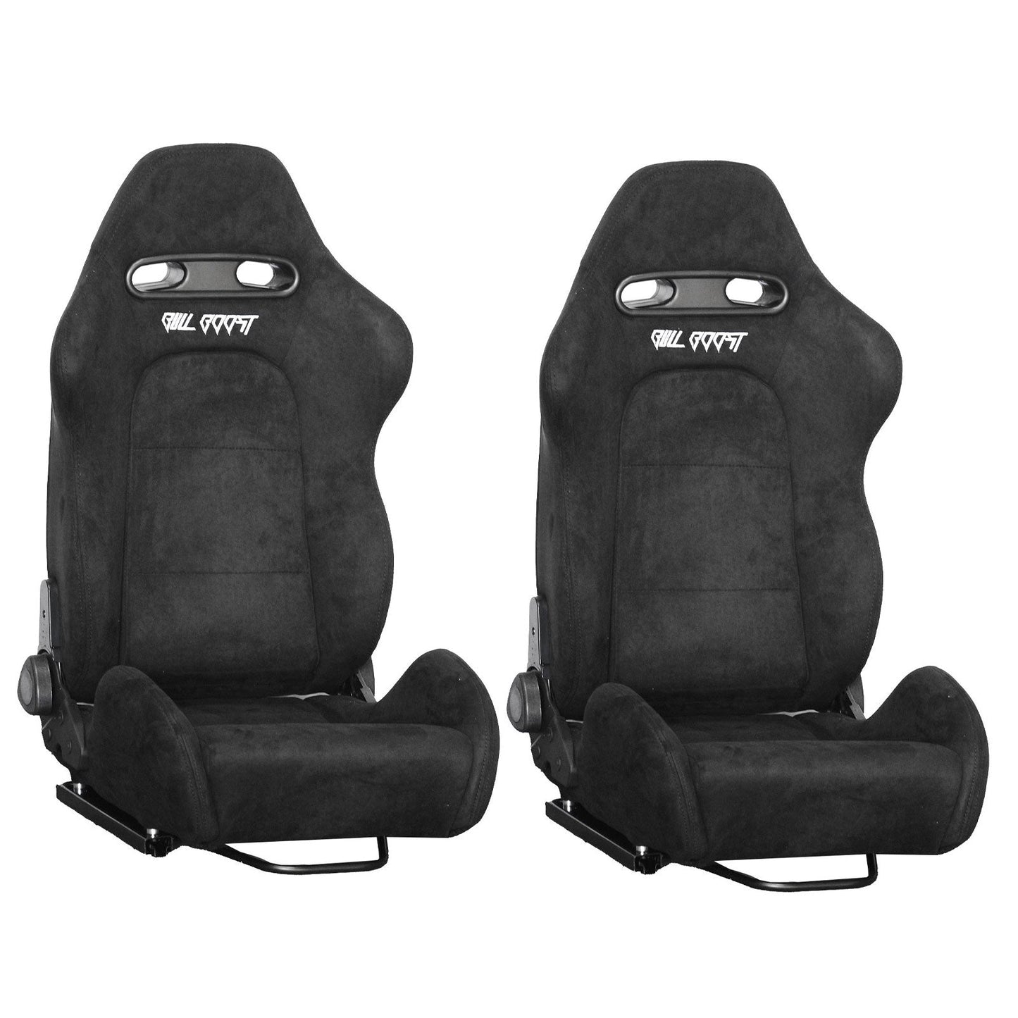 Bull Boost Adjustable Racing Lowered Ultra Max Bucket Seat w/ Seat Rails
