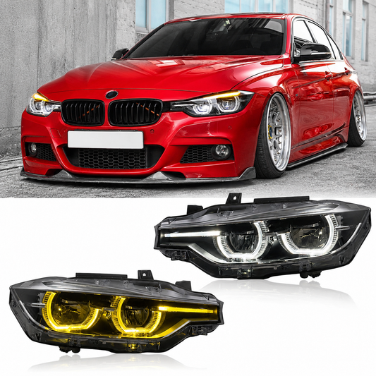 Led Headlights Dual Color DRL for BMW F30 F35 F80 3 Series M3
