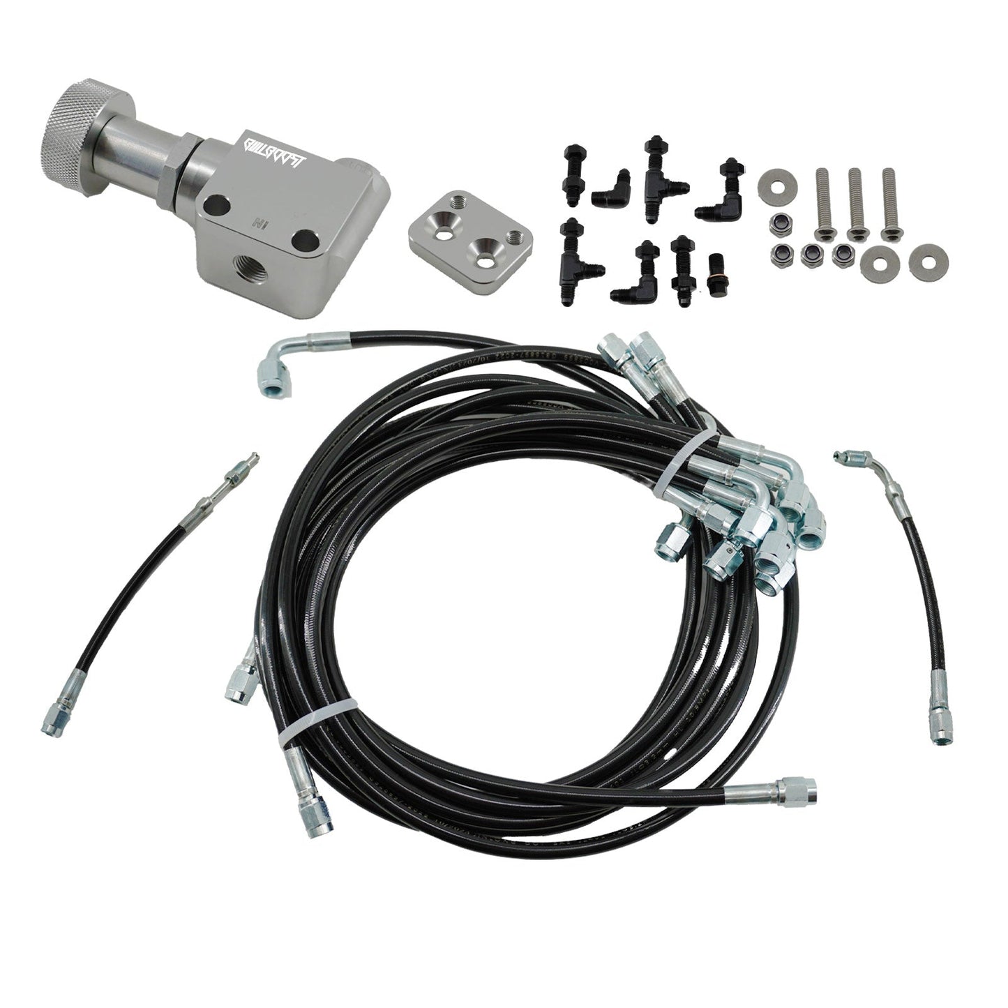 Interior Brake Line Tuck Kit Prop Valve for Honda Civic EG Del Sol Acura Integra