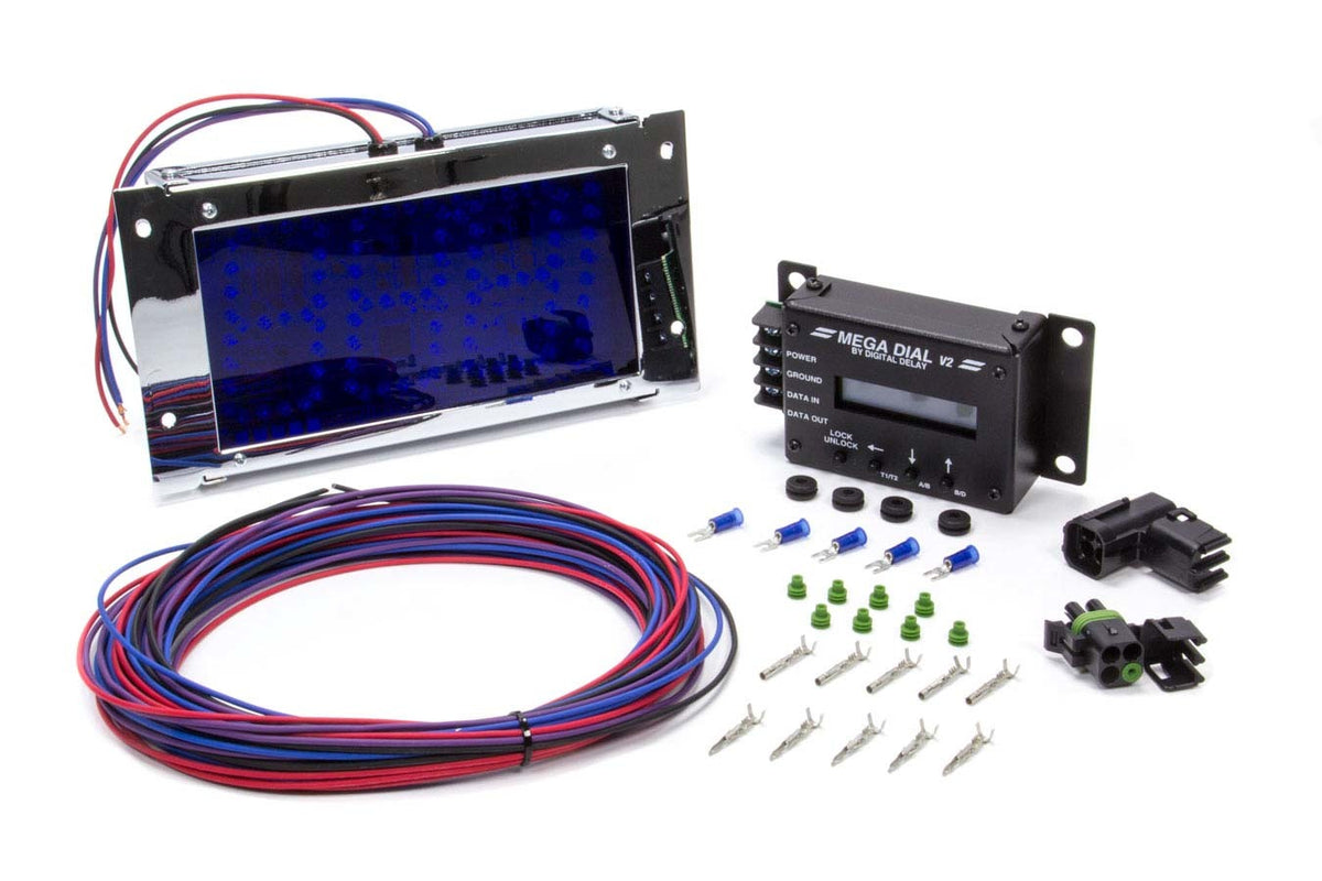 Mega Dial Board - Black w/Blue Leds - MEGADIALBB
