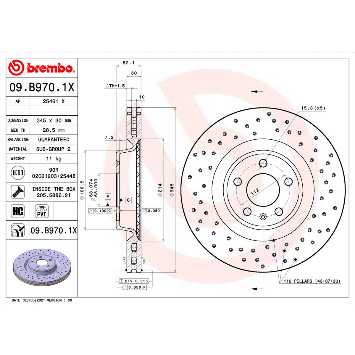 Brembo 09.B970.1X