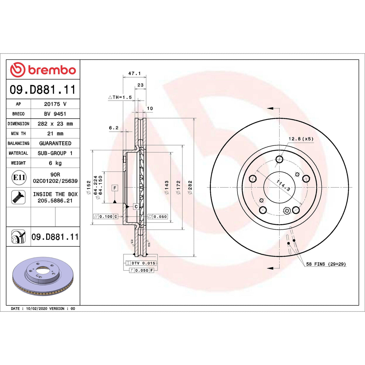 Brembo 09.D88.111