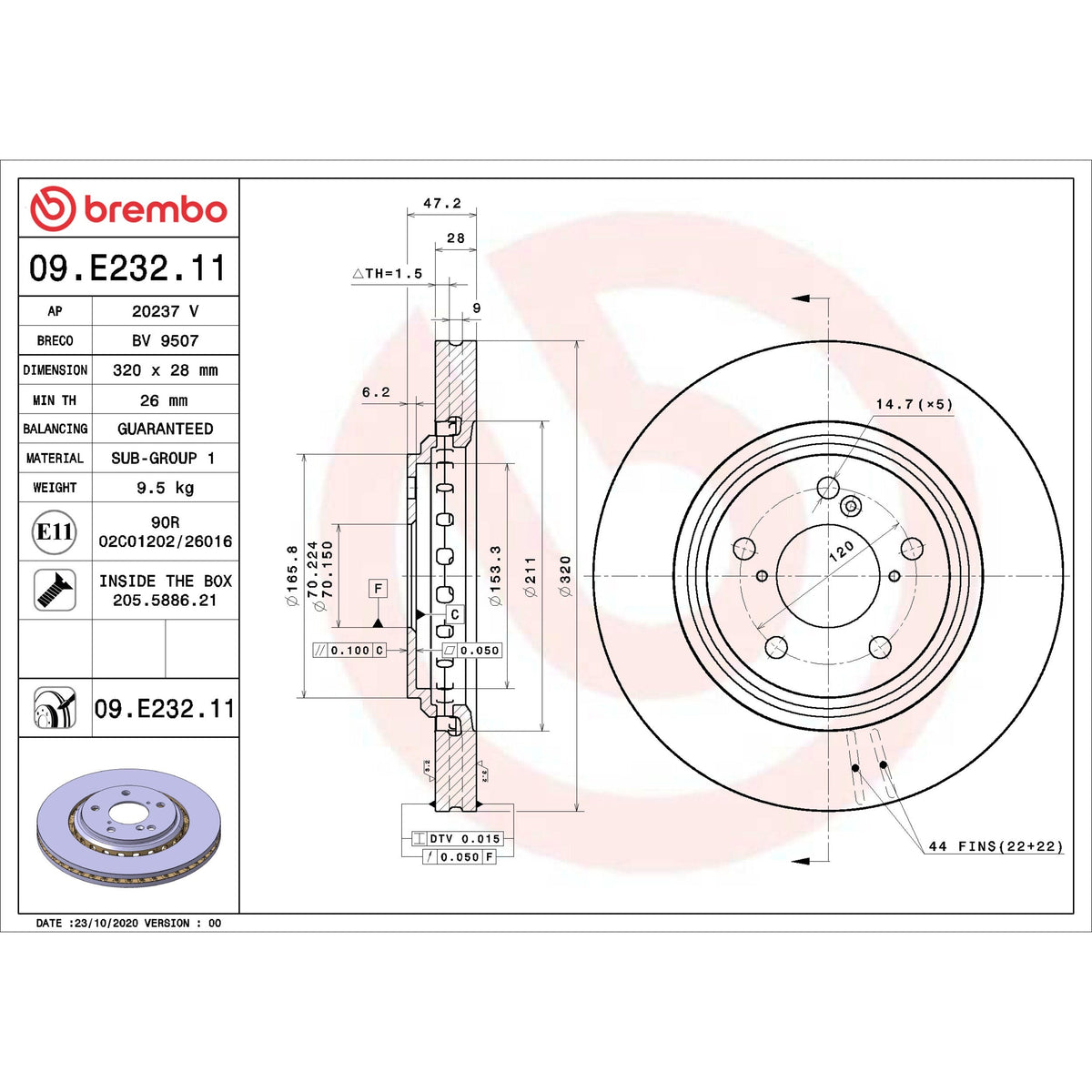 Brembo 09.E232.11