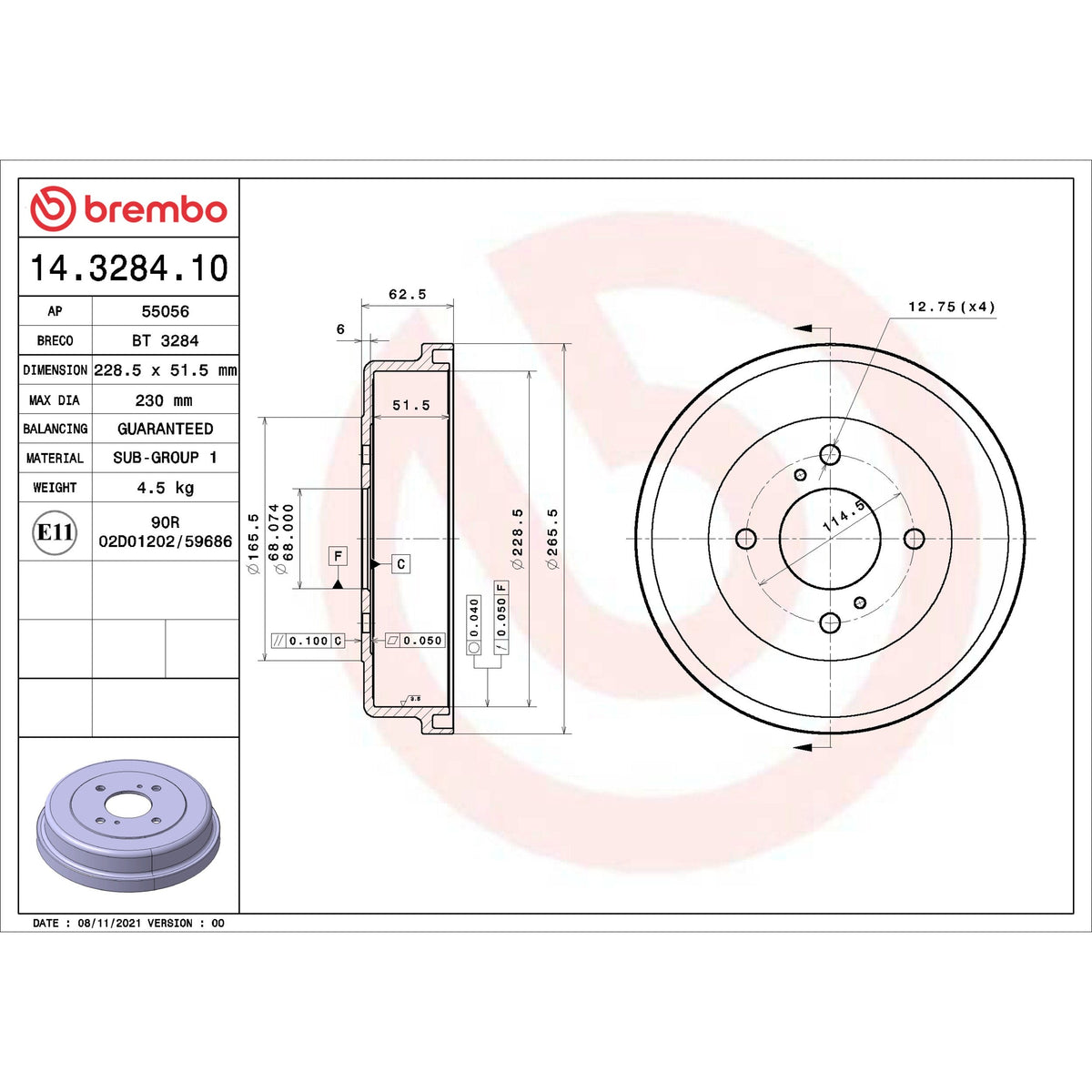 Brembo 14.3284.10