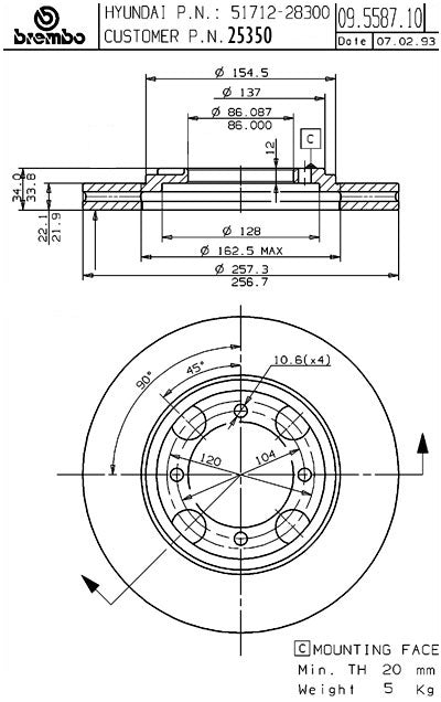 Brembo 25350