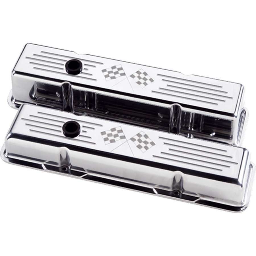 Valvecovers SBC Tall Checkered - 95227