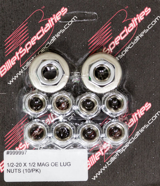 1/2-20 X 1/2 Mag Lug Nuts (10/PK) - 999997
