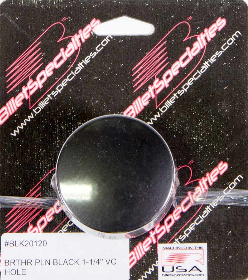 Brthr Pln Black 1-1/4 Vc Hole - BLK20120