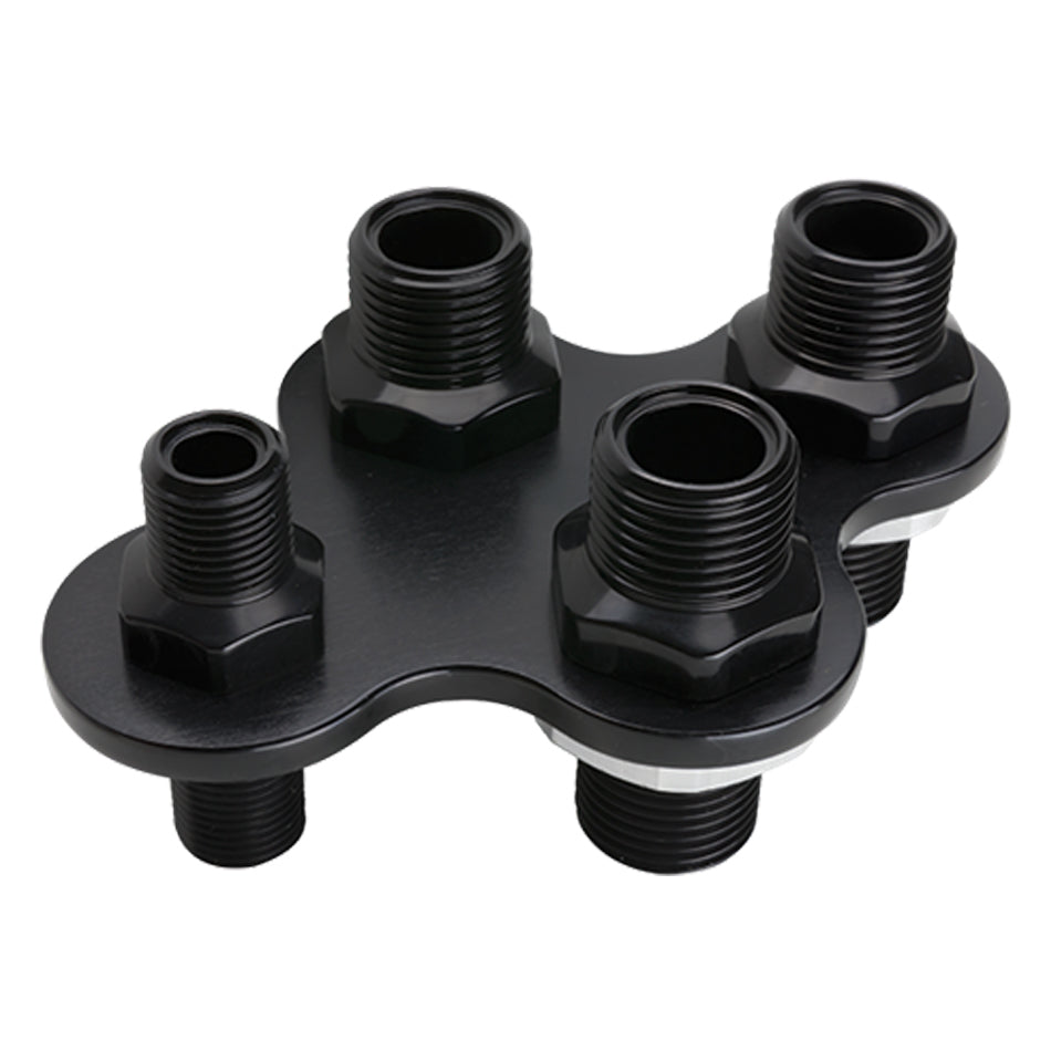 A/C & Heat Bulkhead 4-Port Black - BLK66920