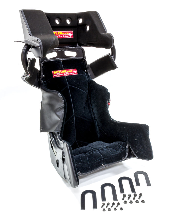 Seat 17-1/2in Sprint Adv Slide Job Flat Black - ADV17308034001FB