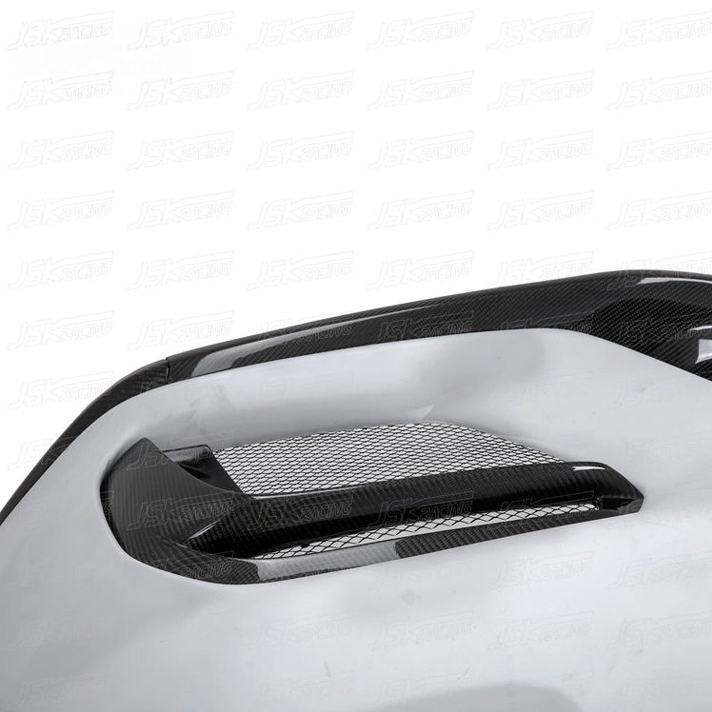 GT4 Style Half Carbon Fiber Front Bumper for Porsche Cayman 981 13-15