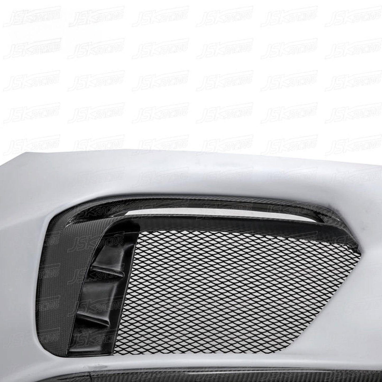 GT4 Style Half Carbon Fiber Front Bumper for Porsche Cayman 981 13-15