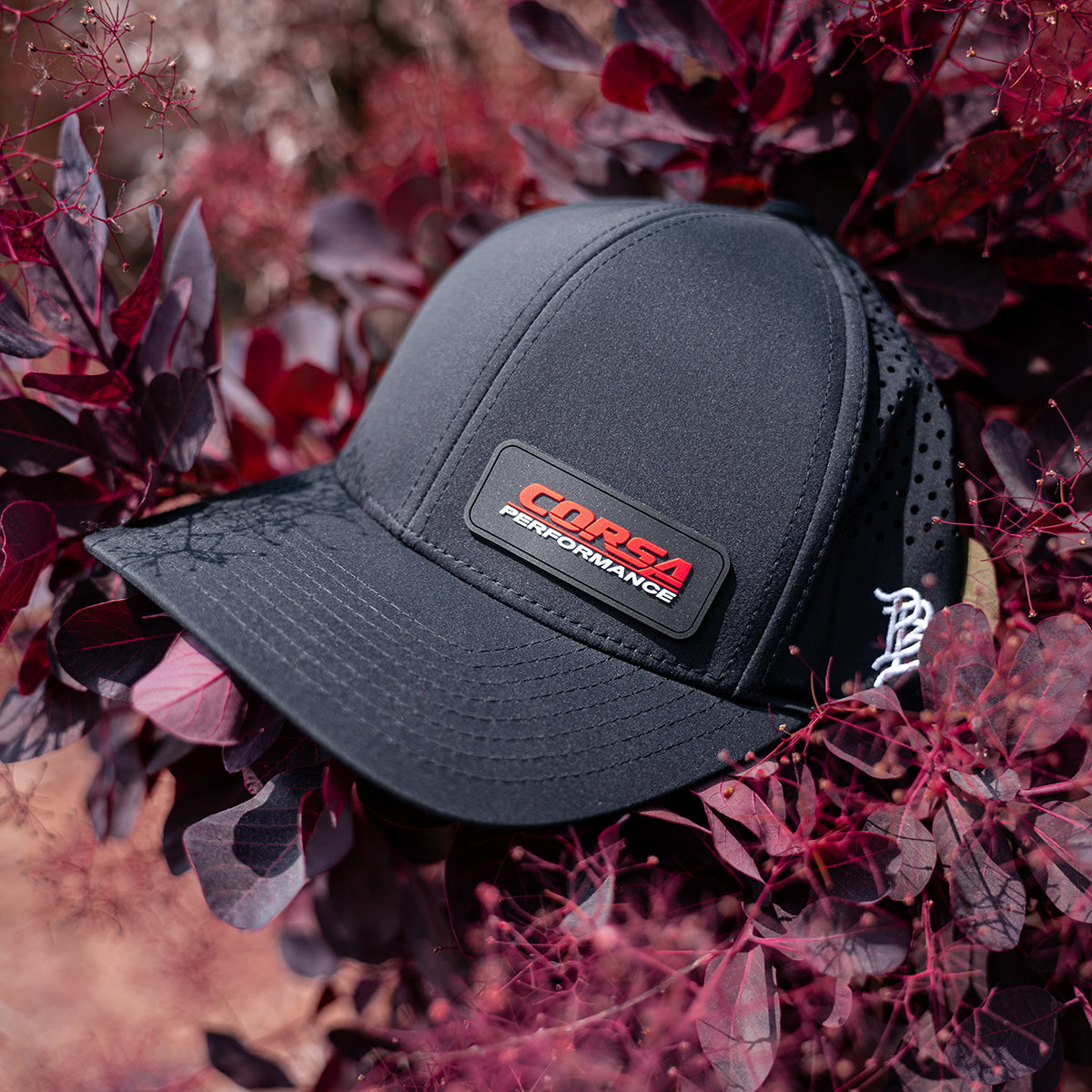 Corsa Velcro Back / CORSA Hat | Black w Small Patch