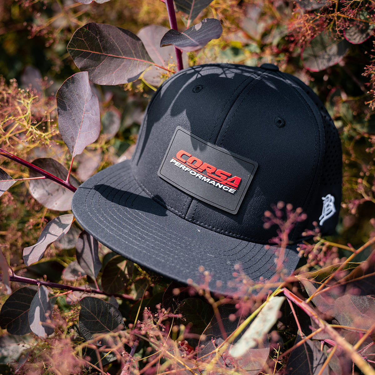 Corsa Snap Back / CORSA Hat | Black w Center Patch